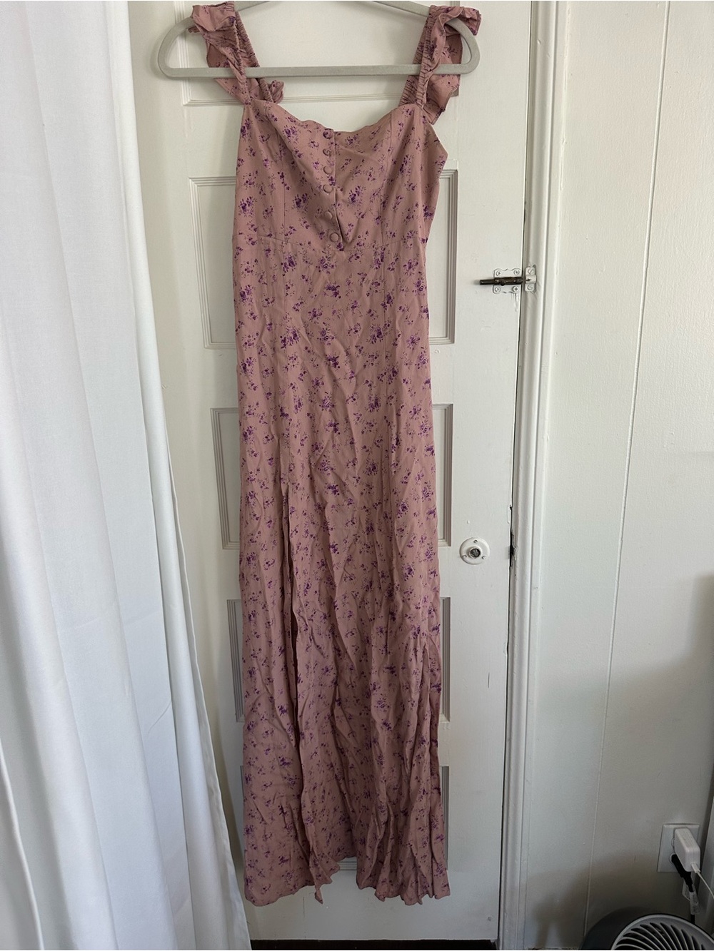 Flynn Skye Mauve Pink Floral Maxi Dress